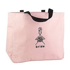 Pink Bride's Tote Bag