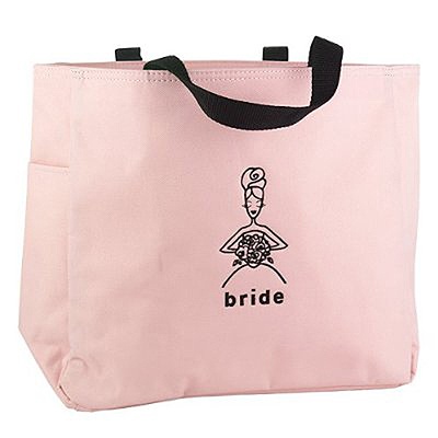 Pink Bride's Tote Bag