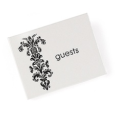 Formal Affair Damask Guest Book