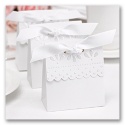 White Eyelet Favor Boxes