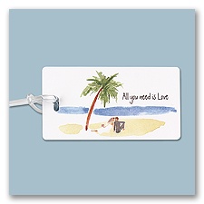 Tropical Luggage Tag