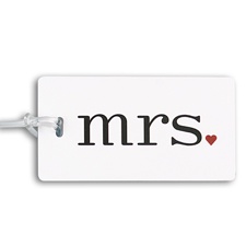 Romantic Mrs. Luggage Tag