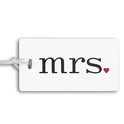 Romantic Mrs. Luggage Tag