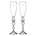 Eternity Knot Toasting Flutes