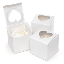 Heart Window Cupcake Boxes
