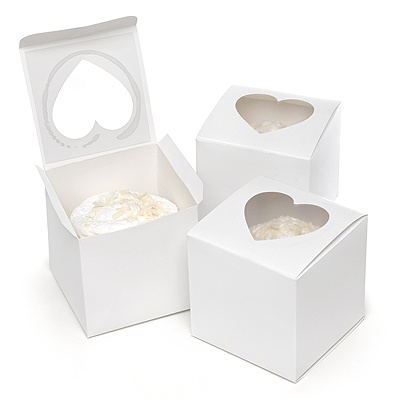 Heart Window Cupcake Boxes