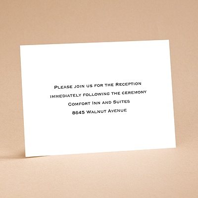 Love and Marriage - Reception Card