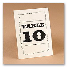 Wanted! Style Table Number Cards