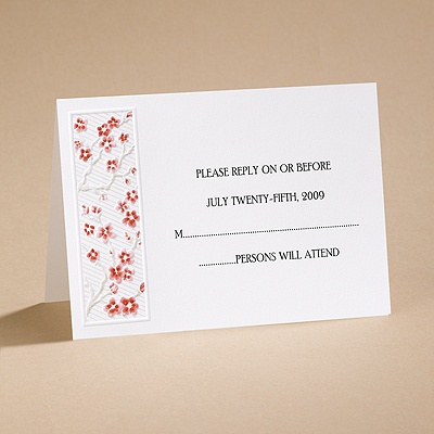 Love's Blossom - Respond Card and Envelope