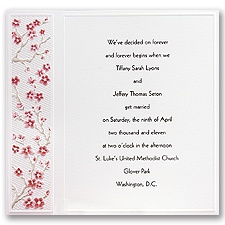Love's Blossom - Invitation
