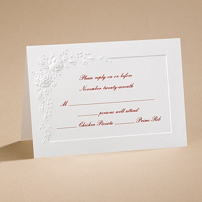 Dozen Roses - Respond Card and Envelope