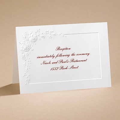 Dozen Roses - Reception Card