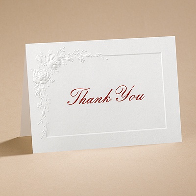 Dozen Roses - Thank You Card and Envelope
