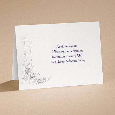 Dearly Beloved - Purple - Reception Card