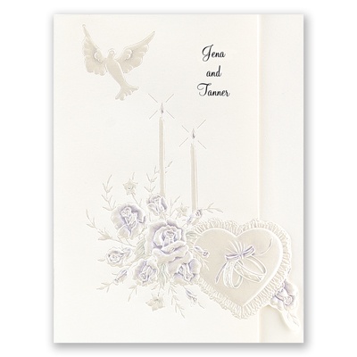 Dearly Beloved - Purple - Invitation