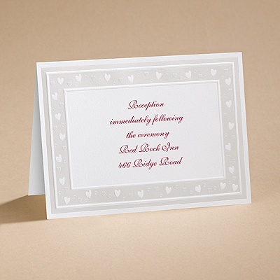 Sweet Hearts - Reception Card