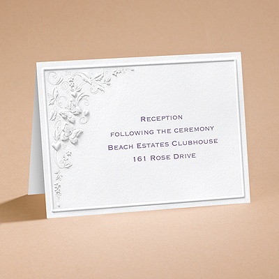 Romantic Butterflies - Reception Card
