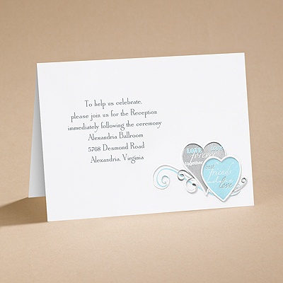 Romantic Messages - Reception Card