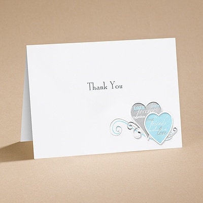Romantic Messages - Thank You Card and Envelope