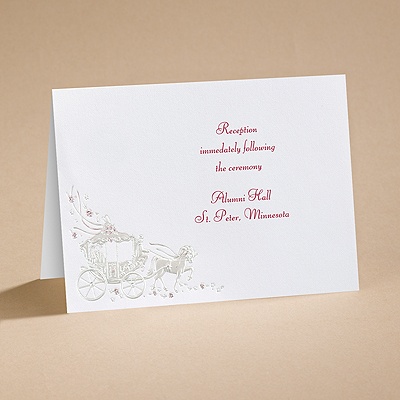 Your Carriage Awaits - Reception Card