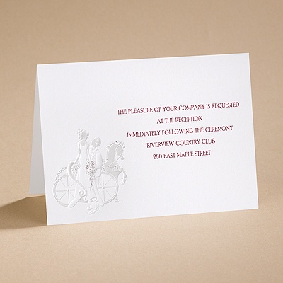 An Enchanted Ride - Reception Card