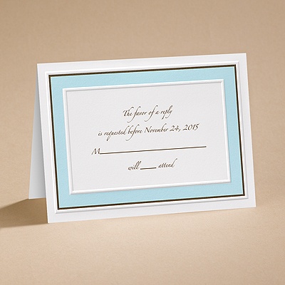 Teal Tones - Respond Card and Envelope
