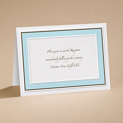 Teal Tones - Reception Card