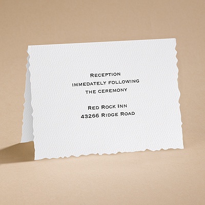 Textured Scalloped Edge - Reception Card