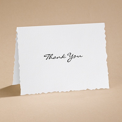 Textured Scalloped Edge - Thank You Card and Envelope