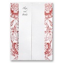 Botanical Beauty - Crimson Red - Invitation