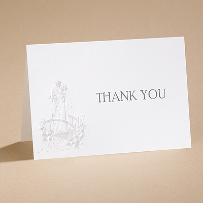 Love's Journey with Pearl Accents - Thank You Card and Envelope