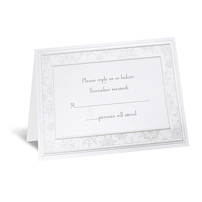 Snowflake Simplicity - Response Card and Envelope