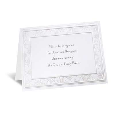 Snowflake Simplicity - Reception Card