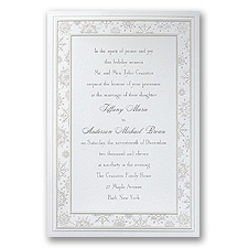 Snowflake Simplicity - Invitation