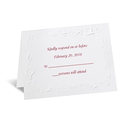 Beautiful Border - Response Card and Envelope