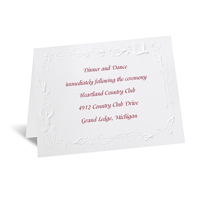 Beautiful Border - Reception Card