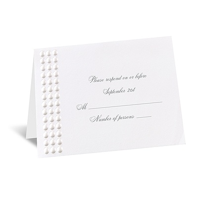 String of Pearls - Response Card and Envelope
