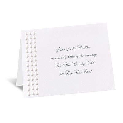 String of Pearls - Reception Card