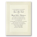 String of Pearls - Ecru - Invitation