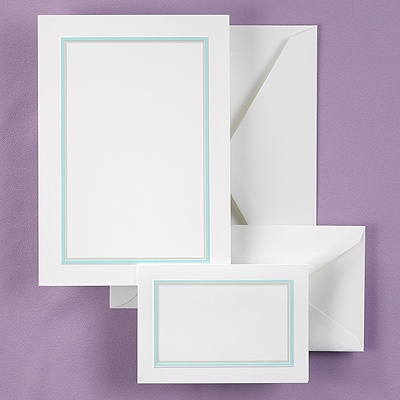 Bright Border - Teal - DIY Invitation Kit