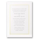 Bright Border - Yellow Invitation