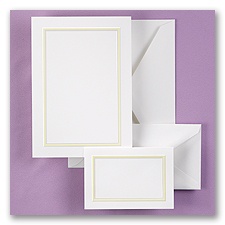 Bright Border - Yellow - DIY Invitation Kit