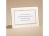 Bright Border - Tangerine - Reception Card
