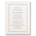 Bright Border - Tangerine Invitation