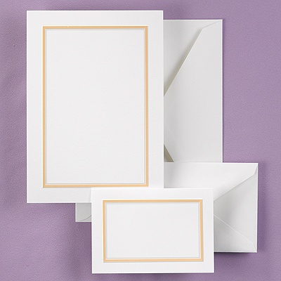Bright Border - Tangerine - DIY Invitation Kit