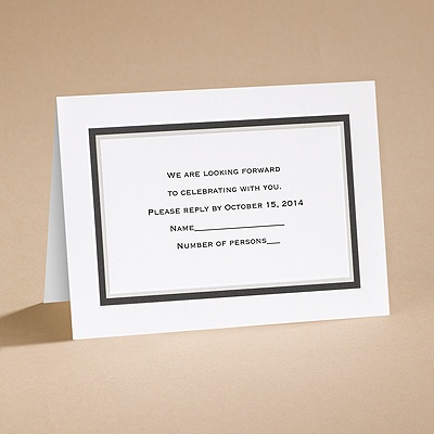 The Edge - Black - Respond Card and Envelope