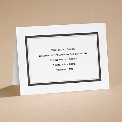 The Edge - Black - Reception Card