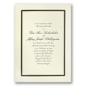 The Edge - Ecru with Black - Invitation