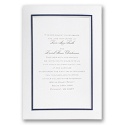 Bright Border - Navy - Invitation