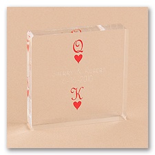 King and Queen of Hearts Cake Topper